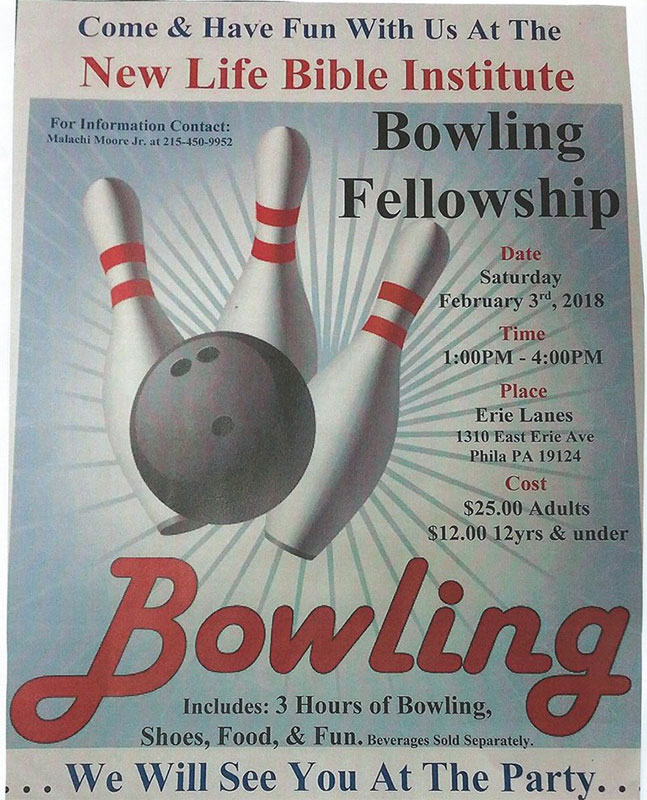 Bowling Fellowship flyer